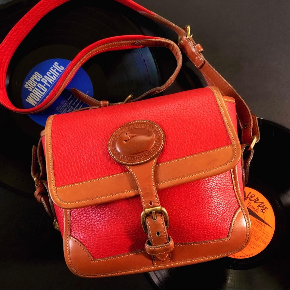 Vintage DOONEY AND BOURKE Red R94 Small Surrey Bag